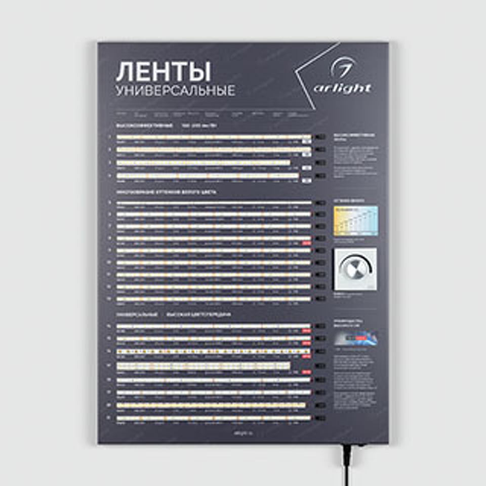 Фото №1  Arlight Стенд Ленты Универсальные RT-LUX-02-830x600mm (230V) ( -)