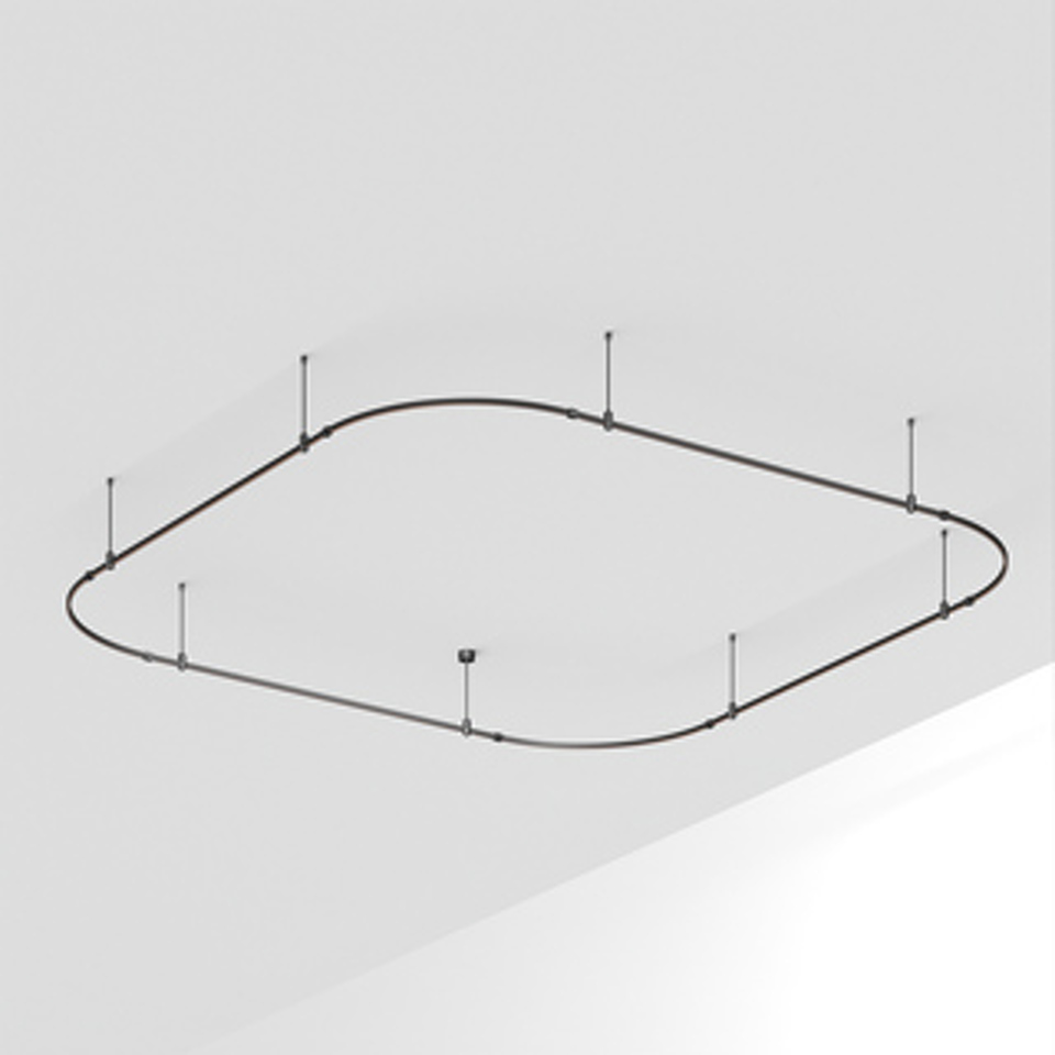 Фото №1  Arlight Основание ART-APRIORI-QUADRAT-SOFT-ROD-400-3500x3500 (BK) ( IP20 Металл, 3 года)