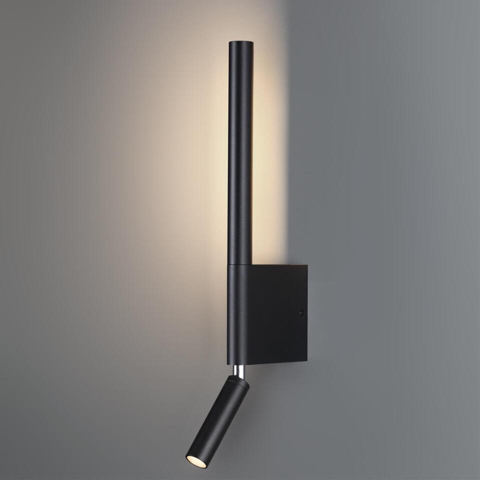 Фото №10  NOVOTECH 359436 OVER NT24 292 черный Светильник настенный с выключателем IP20 LED 5W+3W 220-240V 3000K 320Лм FERMO