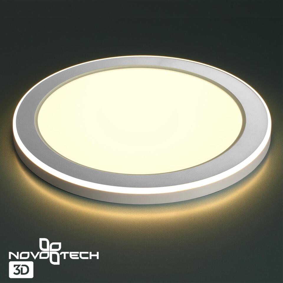 Фото №8  NOVOTECH 359022 SPOT NT23 499 белый Светильник встраиваемый светодиодный (три сценария работы) IP20 LED 3000К 18W+6W 100-265V 1680Лм SPAN