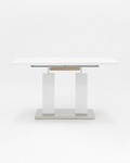 Превью фото №3  Стол обеденный Сиэтл раскладной 140-180*90 глянцевый белый