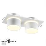 Превью фото №1  NOVOTECH 370720 SPOT NT21 510 белый Светильник встраиваемый IP20 GU10 9W 235V LIRIO