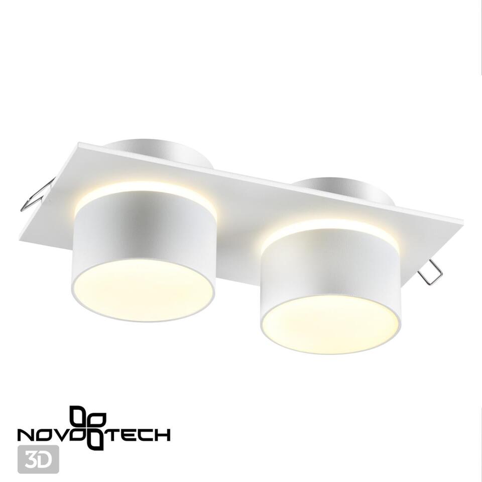 Фото №3  NOVOTECH 370720 SPOT NT21 510 белый Светильник встраиваемый IP20 GU10 9W 235V LIRIO