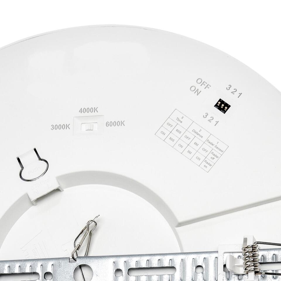 Фото №10  SONEX 7790/24L MITRA LED SN 000 Светильник пластик/белый LED 24Вт 3000/4000/6500К D300 IP44 CCT/датчик движения NEBULA WHITE