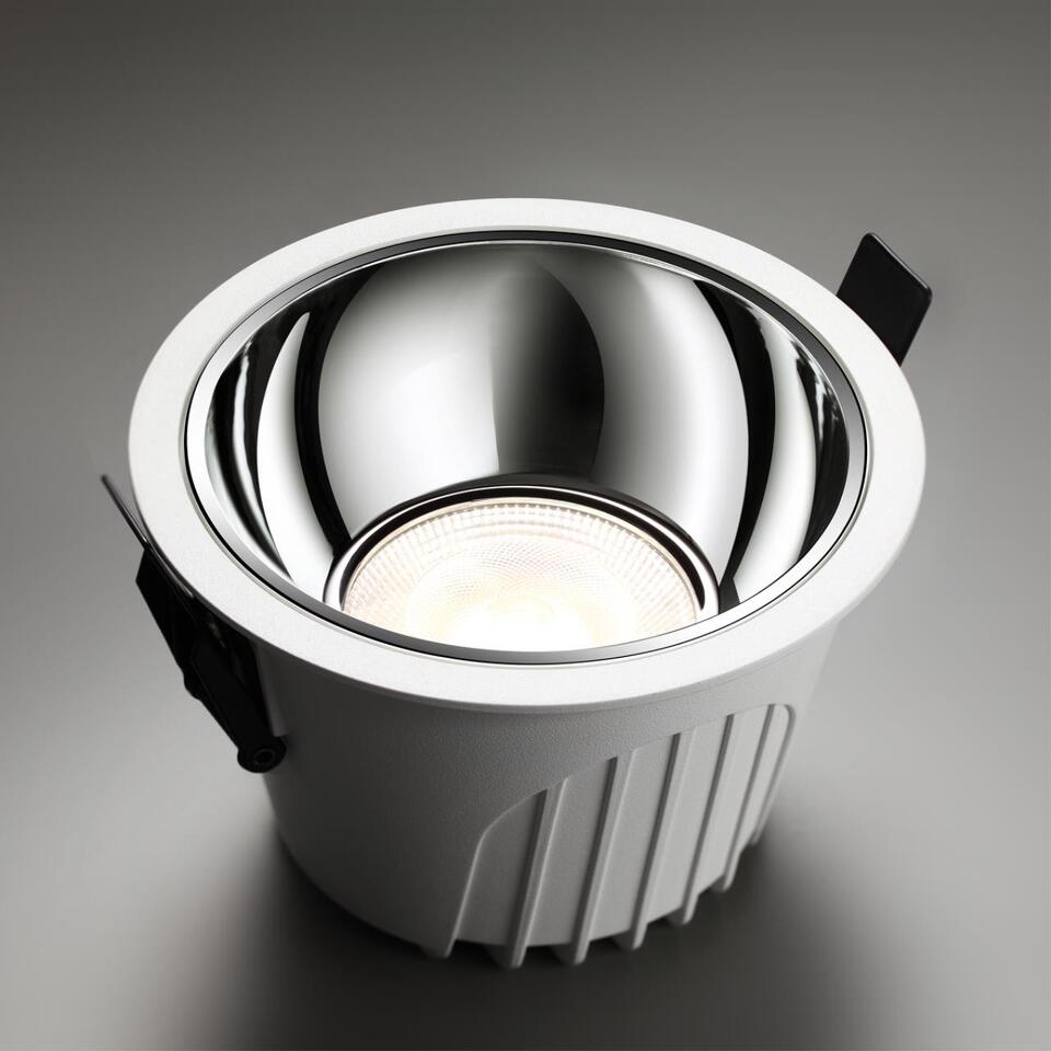 Фото №5  NOVOTECH 358693 SPOT NT21 462 белый/хром Светильник встраиваемый светодиодный IP20 LED 4000К 20W 100-265V KNOF