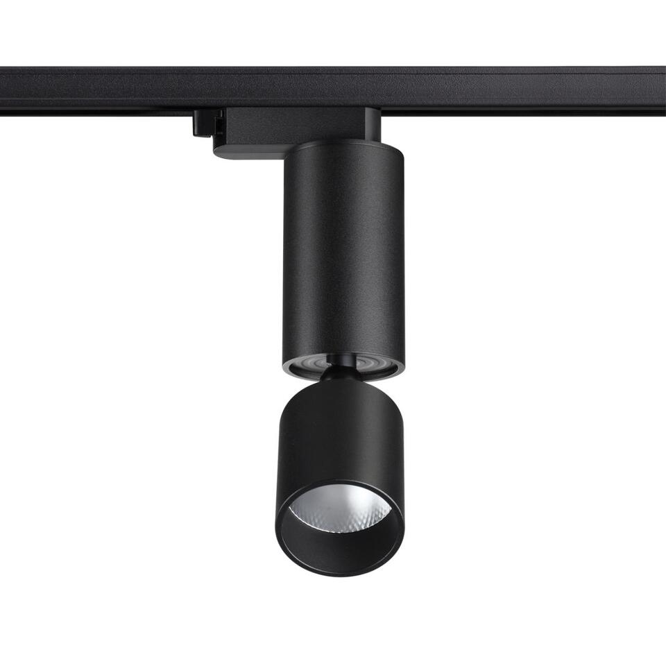 Фото №10  NOVOTECH 359321 PORT NT24 210 черный Светильник трековый однофазный трехжильный IP20 LED 10W 85-265V 3000K 1100Лм TUBO