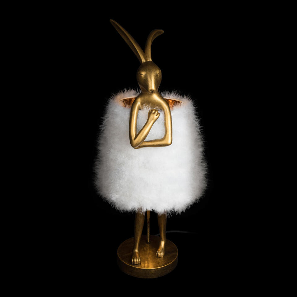 Фото №7  Настольная лампа 10315/B White fluff Настольная лампа LOFT IT Lapine
