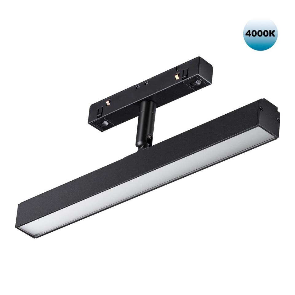 Фото №7  NOVOTECH 358612 SHINO NT21 045 черный Трековый светильник для низковольного шинопровода IP20 LED 4000K 12W 48V FLUM