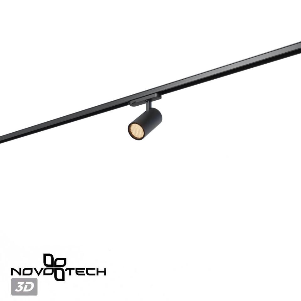 Фото №5  NOVOTECH 359582 PORT NT25 000 черный Светильник трехфазный трековый светодиодный IP20 LED 35W 3000K 220-240V HELIX