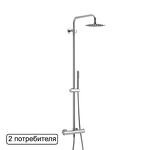Превью фото №1  EXCELLENT Термостатическая душевая система наружного монтажа Rain Termo Round ARAC.SY.107CR (хром)