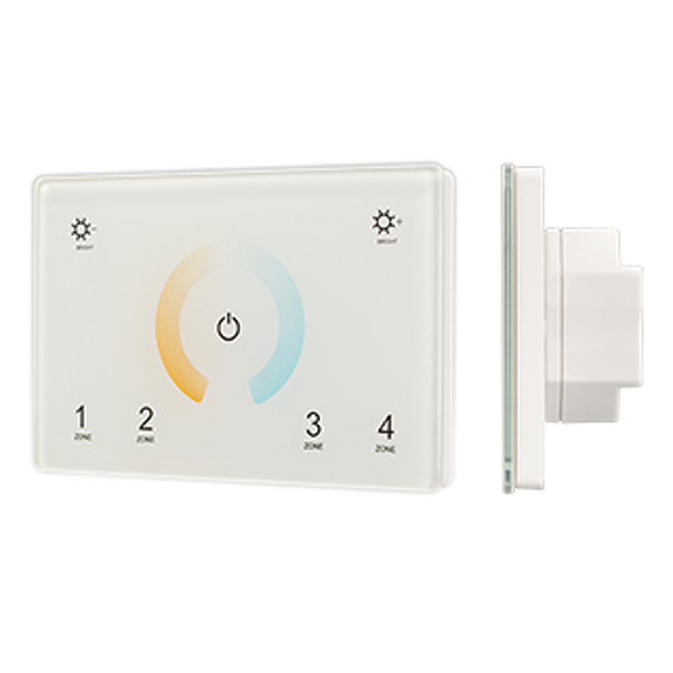 Фото №1  Arlight Панель Sens SMART-P81-MIX White (230V, 4 зоны, 2.4G) ( IP20 Пластик, 5 лет)