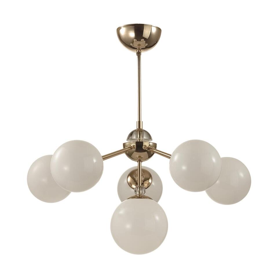 Фото №4  Люстра LUMION 6536/6C MODERNI LN23 000 золотой Люстра потолочная E27 6*40W 220V MARSHA