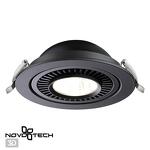 Превью фото №1  NOVOTECH 358818 SPOT NT21 466 черный Светильник встраиваемый светодиодный IP20 LED 18W 1600Лм 4000K 220V GESSO