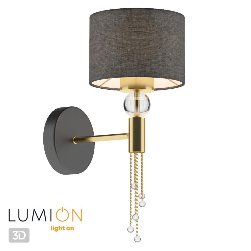 Фото №4  LUMION 4516/1W NEOCLASSI LN26 068 античная латунь, черный Бра E27 60W 220V SANTIAGO