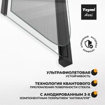Превью фото №2  Teymi Шторка на ванну Anni 80х140, прозрачное стекло,профиль- черный матовый T00277