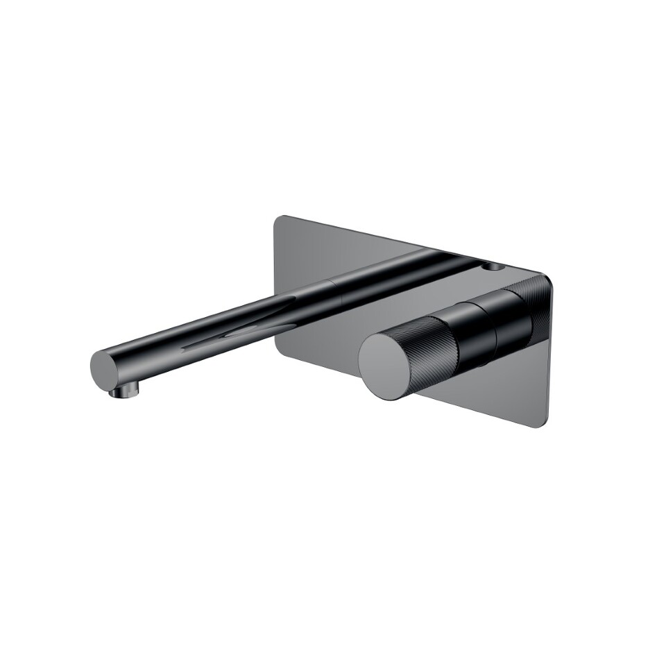Фото №2  Boheme Смеситель STICK из стены Shine Gun Metal SPIRALE