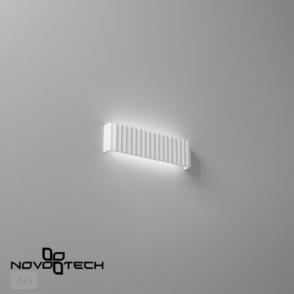 Фото №10  NOVOTECH 359402 OVER NT24 608 белый гипс Светильник настенный с переключателем цв.температуры IP20 LED 12W 200V 3000/4000/6000K YESO