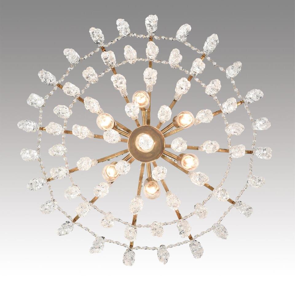 Фото №11  Люстра LUMION 8243/6 CLASSI LN26 086 латунь, металл Люстра подвесная E14 6*40W 220V KRISTINA