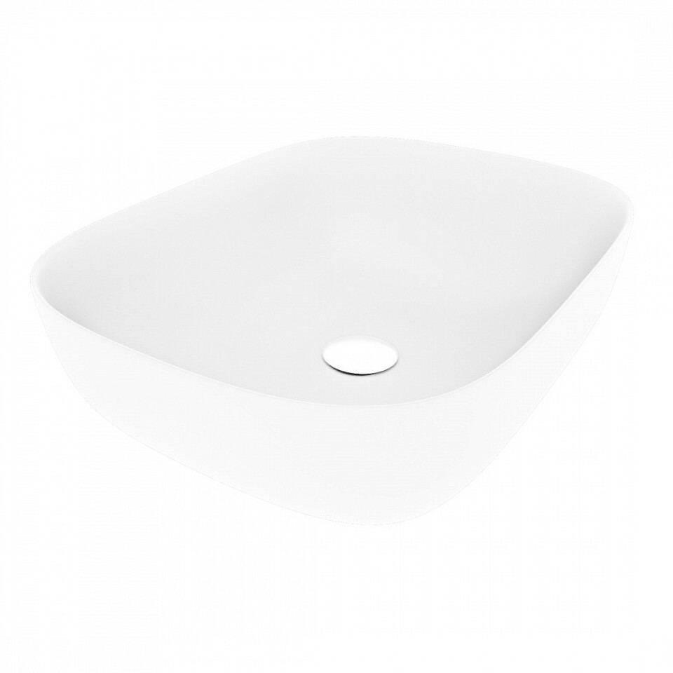 Фото №13  Раковина Teymi Раковина Solli 50 artceramic, накладная, Белая Матовая T50390