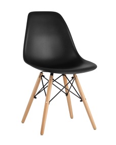 Фото Стул Eames Style DSW черный (разборный каркас)