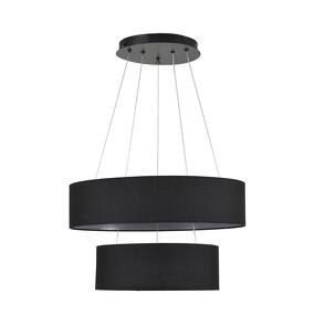 Фото LUMION 8373/55L LEDIO LN26 257 черный, металл/текстиль/силикон Люстра подвесная LED 55W 3000/4000/6000K 220V SAVA
