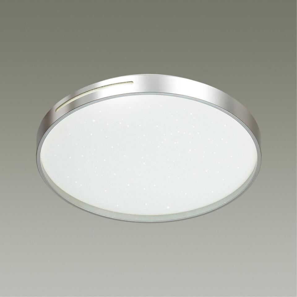 Фото №5  SONEX 2076/DL PALE SN 000 Светильник пластик/белый/серебристый LED 48Вт 3000-6300K D390 IP43 пульт ДУ GETA SILVER