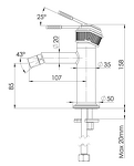Превью фото №2  Смеситель для биде Remer Atelier AL22