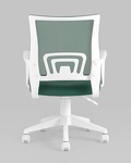 Превью фото №6  Кресло Кресло офисное TopChairs ST-BASIC-W зеленый крестовина пластик белый