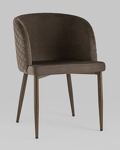 Превью фото №2  Стул Оскар велюр коричневый