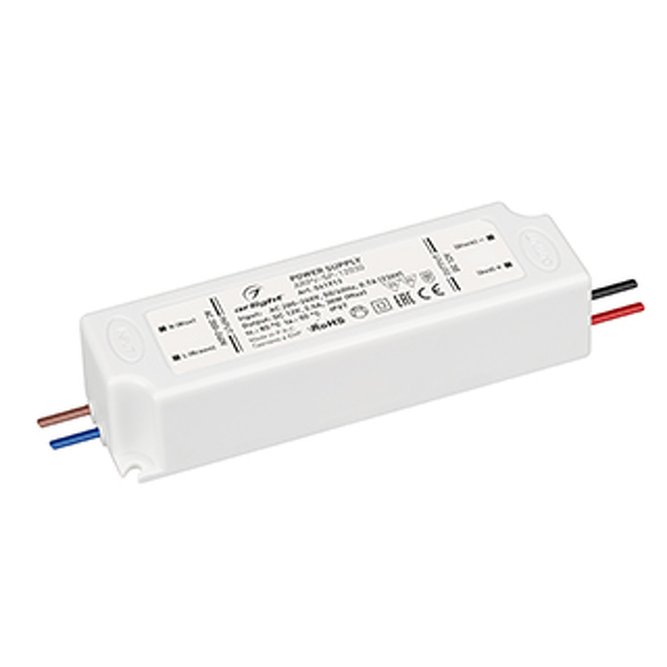 Фото №1  Arlight Блок питания ARPV-SP-12030 (12V, 2.5A, 30W) ( IP67 Пластик, 5 лет)