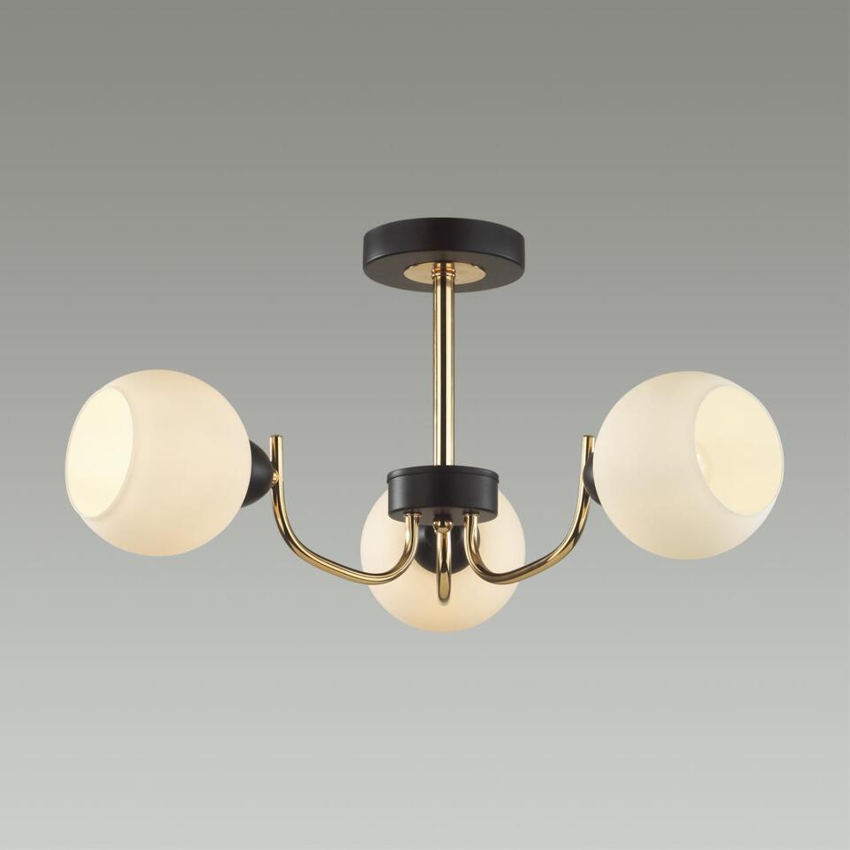 Фото №3  Люстра LUMION 5642/3C COMFI LN23 000 чёрный, золотой Люстра потолочная E27 3*60W 220V BLISS