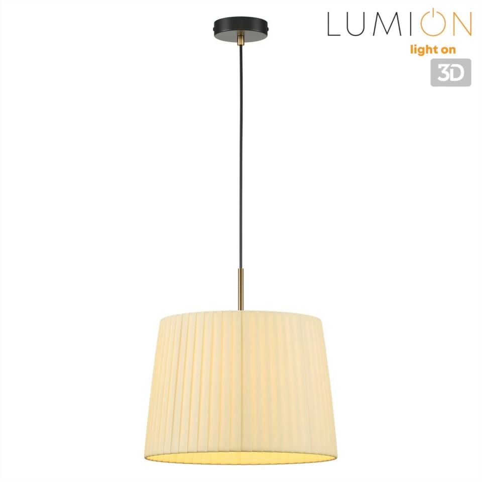 Фото №8  Подвесной светильник LUMION 8302/1 MODERNI LN26 519 бронза/черный/бежевый, металл/текстиль Подвес E27 1*60W 220V TUNE