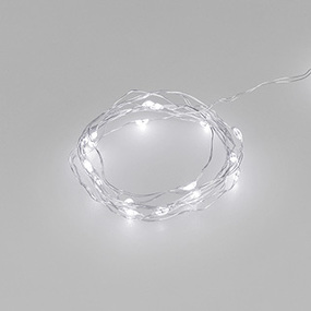 Фото Ardecoled Светодиодная гирлянда ARD-DEW-HOME-2000-CLEAR-20LED-STD White6000 (3V, Battery Pack) ( IP20)