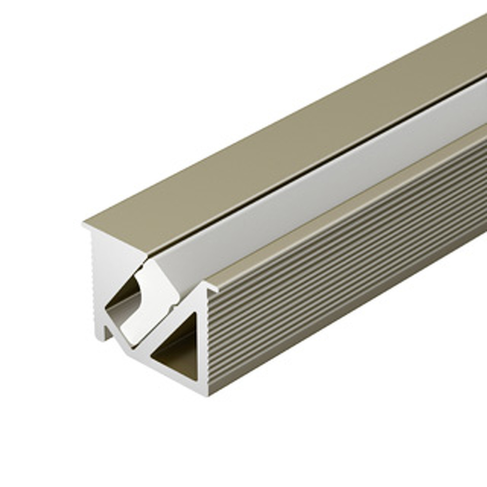 Фото №1  Arlight Профиль SL-BEVEL-H10-F14-2000 ANOD OLIVE GREY ( Алюминий)