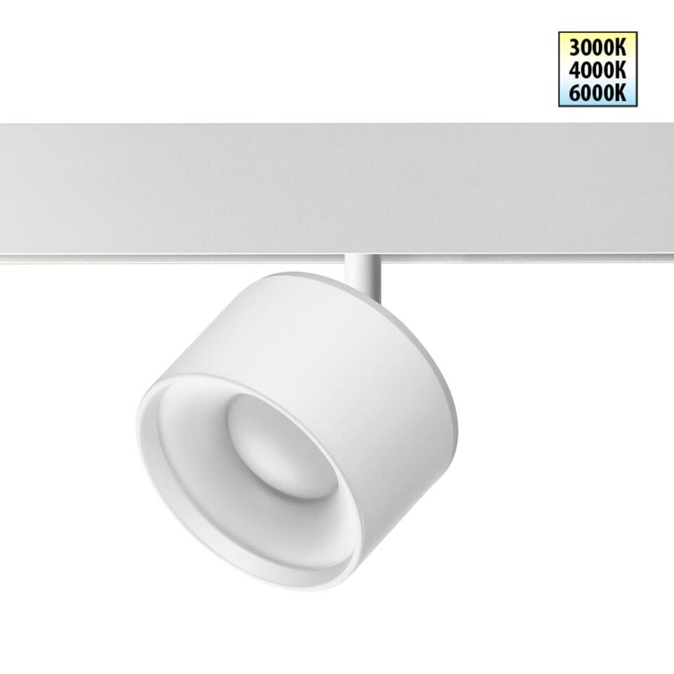 Фото №8  NOVOTECH 358979 SHINO NT22 150 белый Трековый светильник для низковольного шинопровода с переключ. цв. температуры IP20 LED 3000К\4000К\6000К 12W вниз + 3W вве
