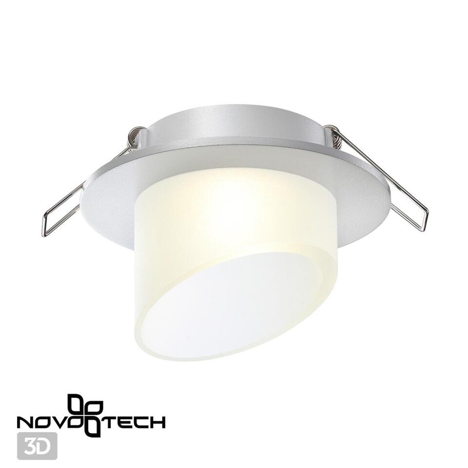 Фото №3  NOVOTECH 370897 SPOT NT22 511 белый Светильник встраиваемый IP20 GU10 9W 220V LIRIO