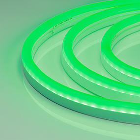 Фото Arlight Гибкий неон ARL-CF2835-Classic-220V Green (26x15mm) ( 8 Вт/м, IP65)
