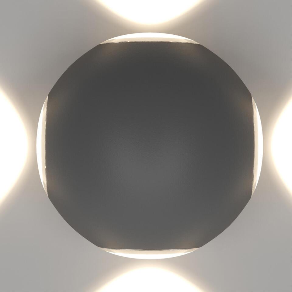 Фото №5  NOVOTECH 358464 STREET NT20 738 темно-серый  Ландшафтный настенный св-ник IP54 LED 4000K 12W 85-265V  CALLE