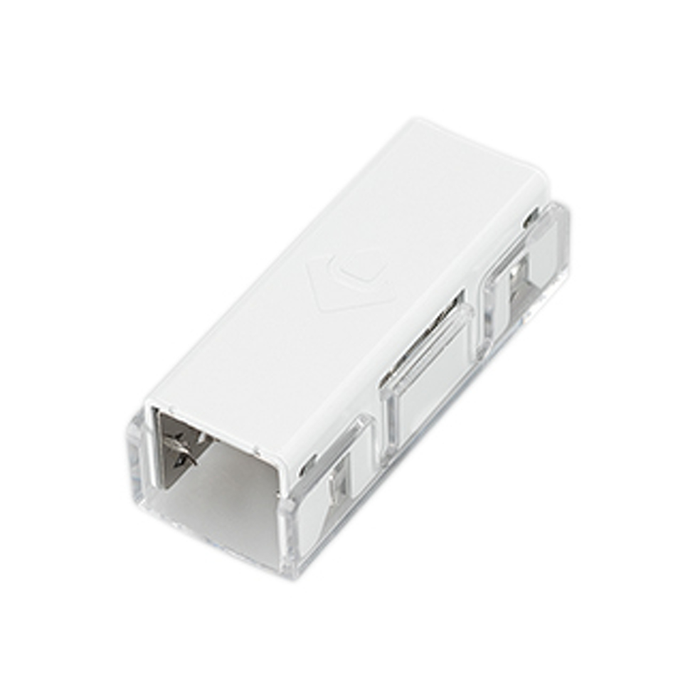 Фото №1  Arlight Коннектор питания ARL-MOONLIGHT-1213-CON-POWER-MID-WH ( Пластик)