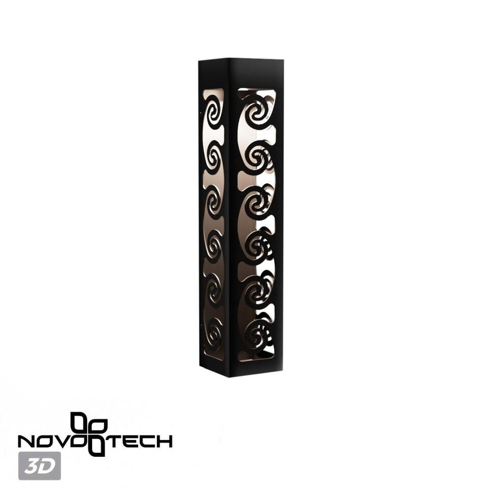 Фото №9  NOVOTECH 359285 STREET NT24 000 черный Светильник ландшафтный настенный IP20 LED 10W 4000K 100-277V NETZ