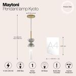 Превью фото №3  Подвесной светильник Подвесной светильник Maytoni MOD178PL-01GR