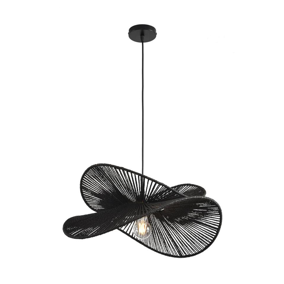 Фото №7  Подвесной светильник LUMION 8382/1 ECO LN26 320 черный, металл/джутовый шнур Подвес E27 40W 220V ROPE