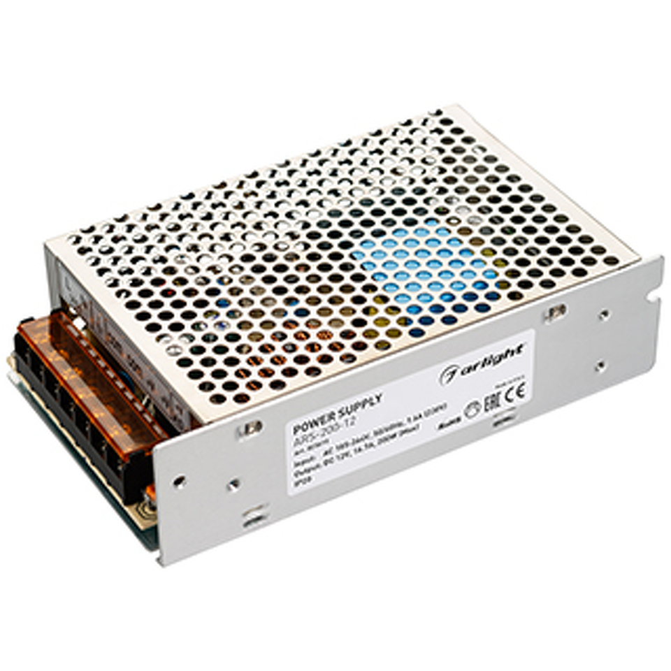 Фото №1  Arlight Блок питания ARS-200-12 (12V, 16.7A, 200W) ( IP20 Сетка, 2 года)