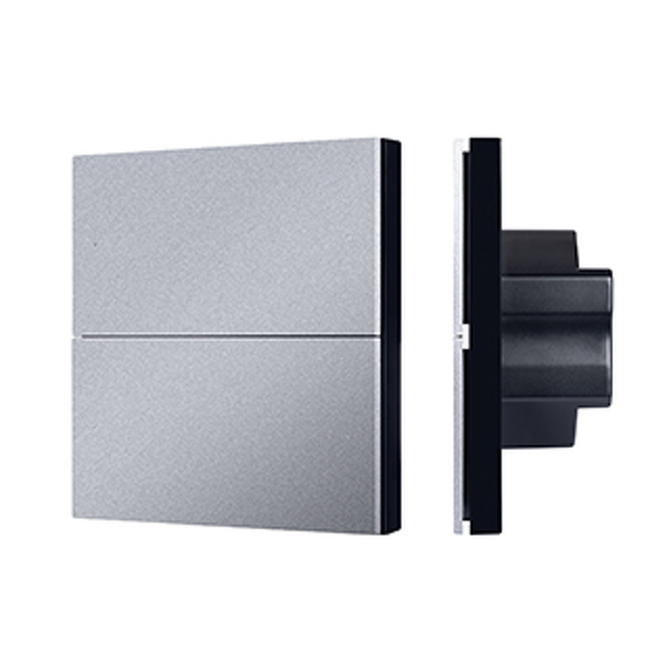 Фото №1  IARL INTELLIGENT ARLIGHT Кнопочная панель SMART-ZB-801-22-1G-4SC-MULTI-IN Silver (230V) ( IP20 Пластик, 5 лет)