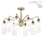 Превью фото №1  Люстра LUMION 6584/8C MODERNI LN25 000 бронза/прозрачный, металл/стекло Люстра потолочная E14 8*40W 220V DOLIANA