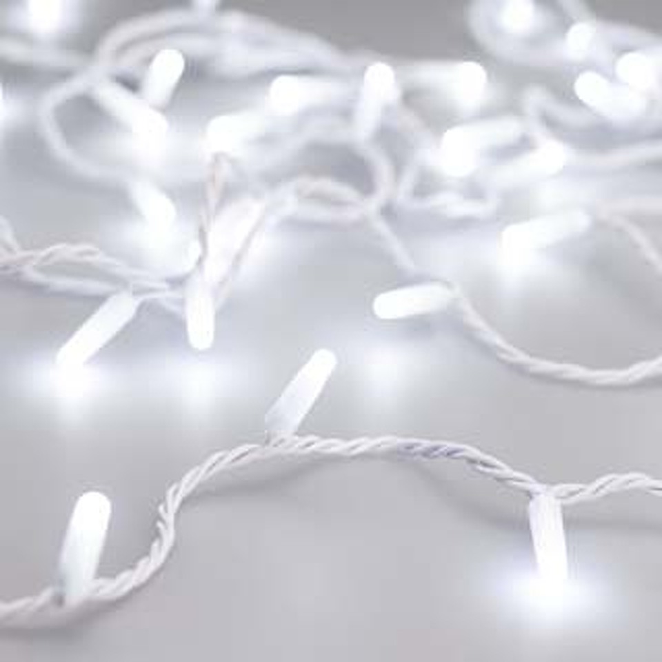 Фото №1  Ardecoled Светодиодная гирлянда ARD-STRING-CLASSIC-10000-WHITE-100LED-MILK-STD White (230V, 7W) ( IP65)