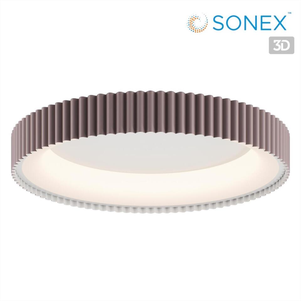 Фото №9  SONEX 7766/56L AVRA LED SN 576 Светильник металл/белый/мокко LED 56Вт 3000/4000/6000K D500 IP43 ССТ SHARMEL