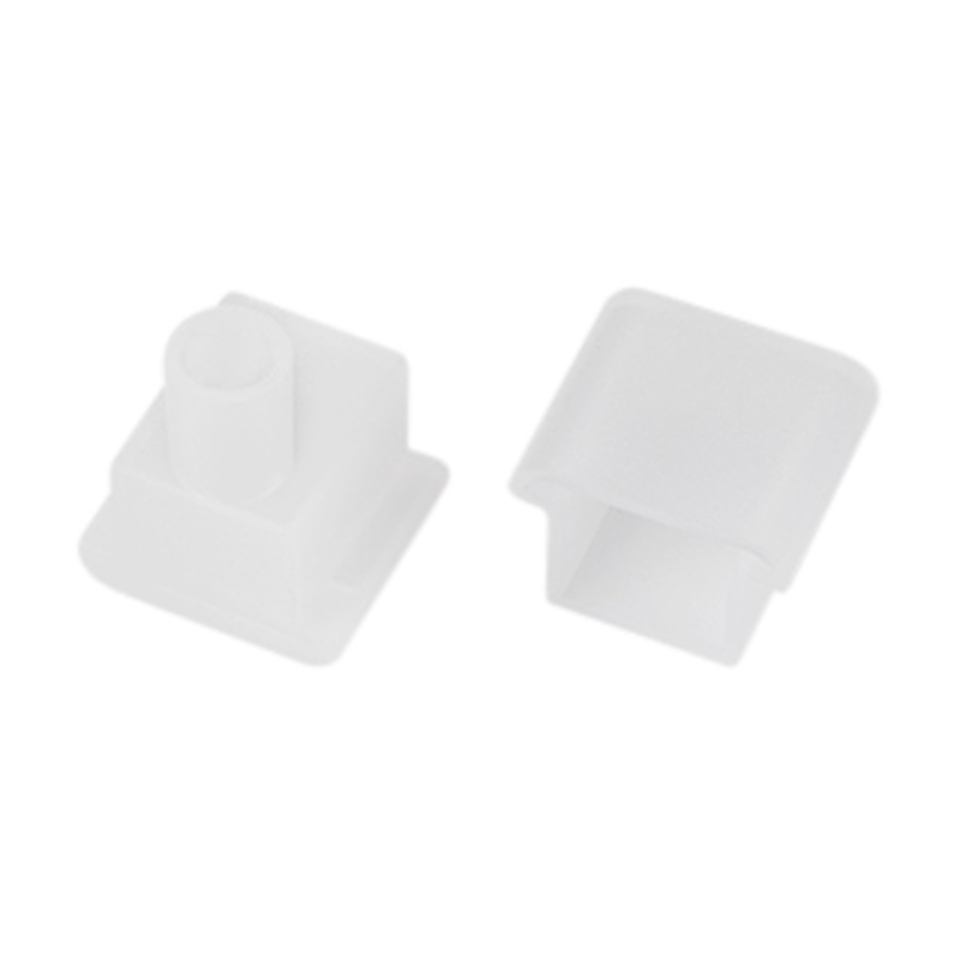 Фото №1  Arlight Заглушка MOONLIGHT-T-CAP-10x10mm-BOTTOM-S-SET ( Силикон)