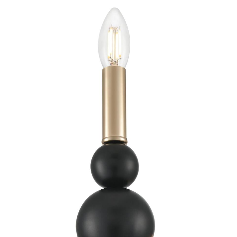 Фото №10  LUMION 8106/1W MODERNI LN26 130 черный/золото, металл Бра E14 1*40W 220V NANA