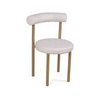 Превью фото №4  Top concept Стул Бигги, букле Turin ivory / опоры золото